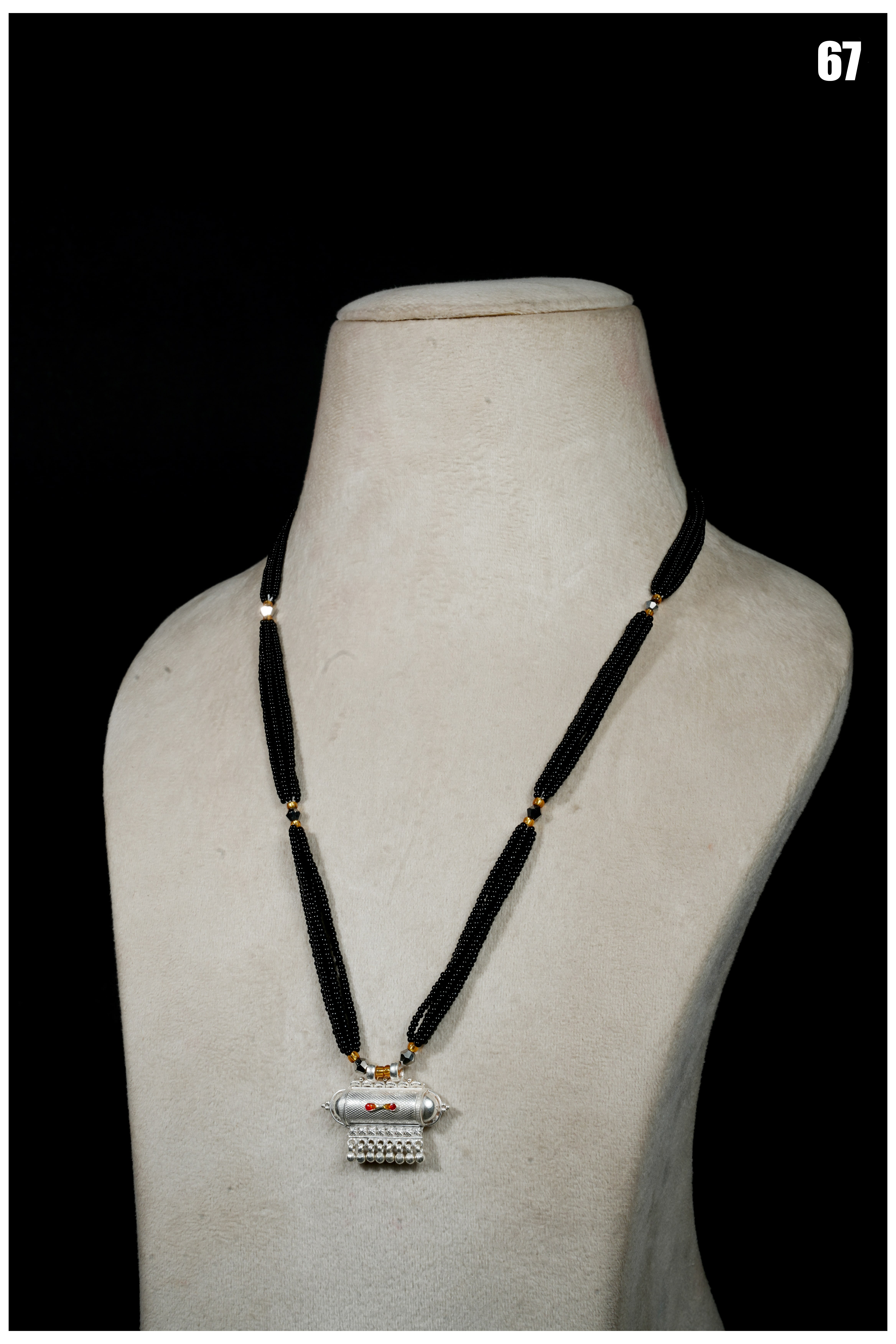 Manish Jewellers Silver Jantar For Girls & Women