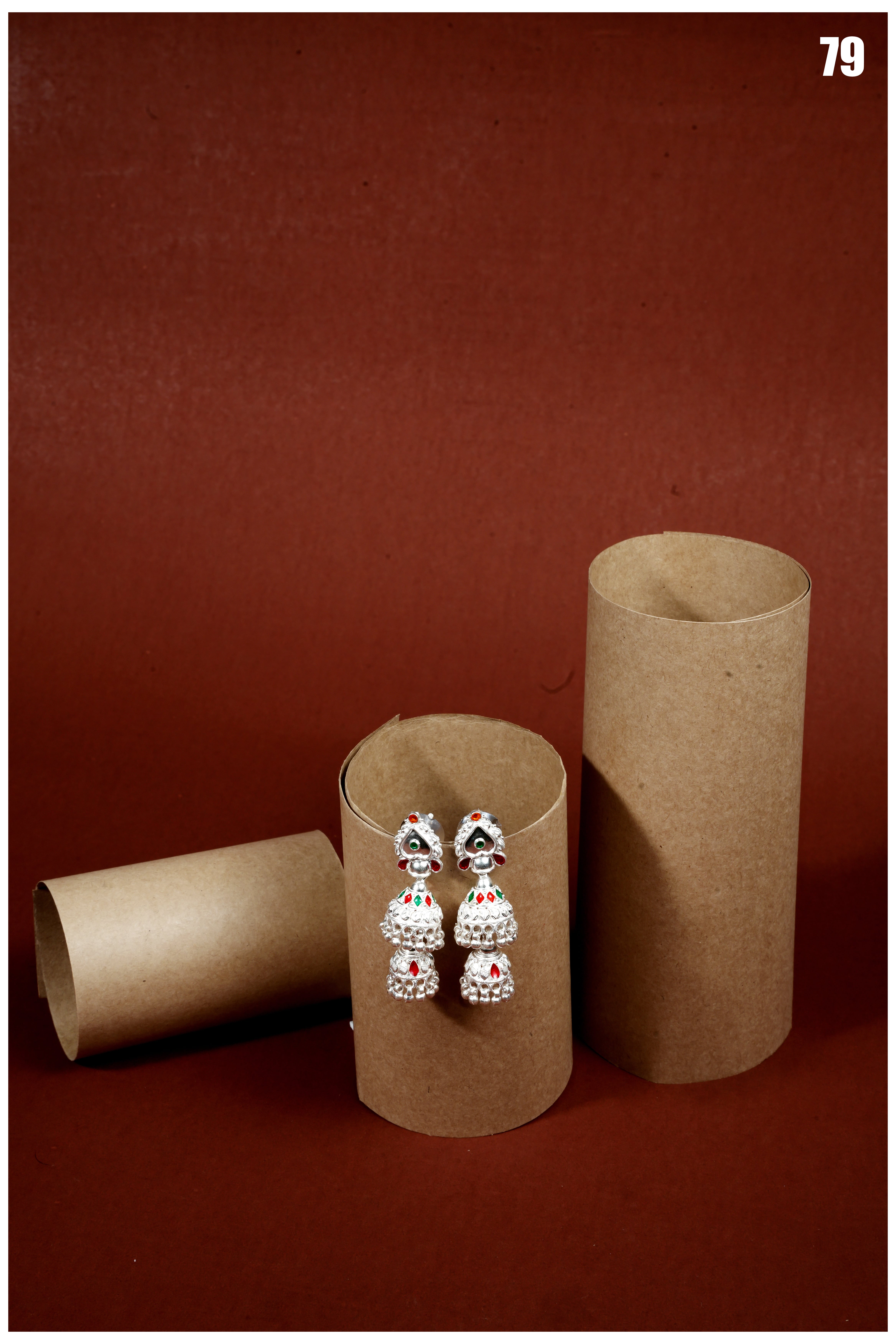 Manish Jewellers Silver Jhumki For Girls & Women