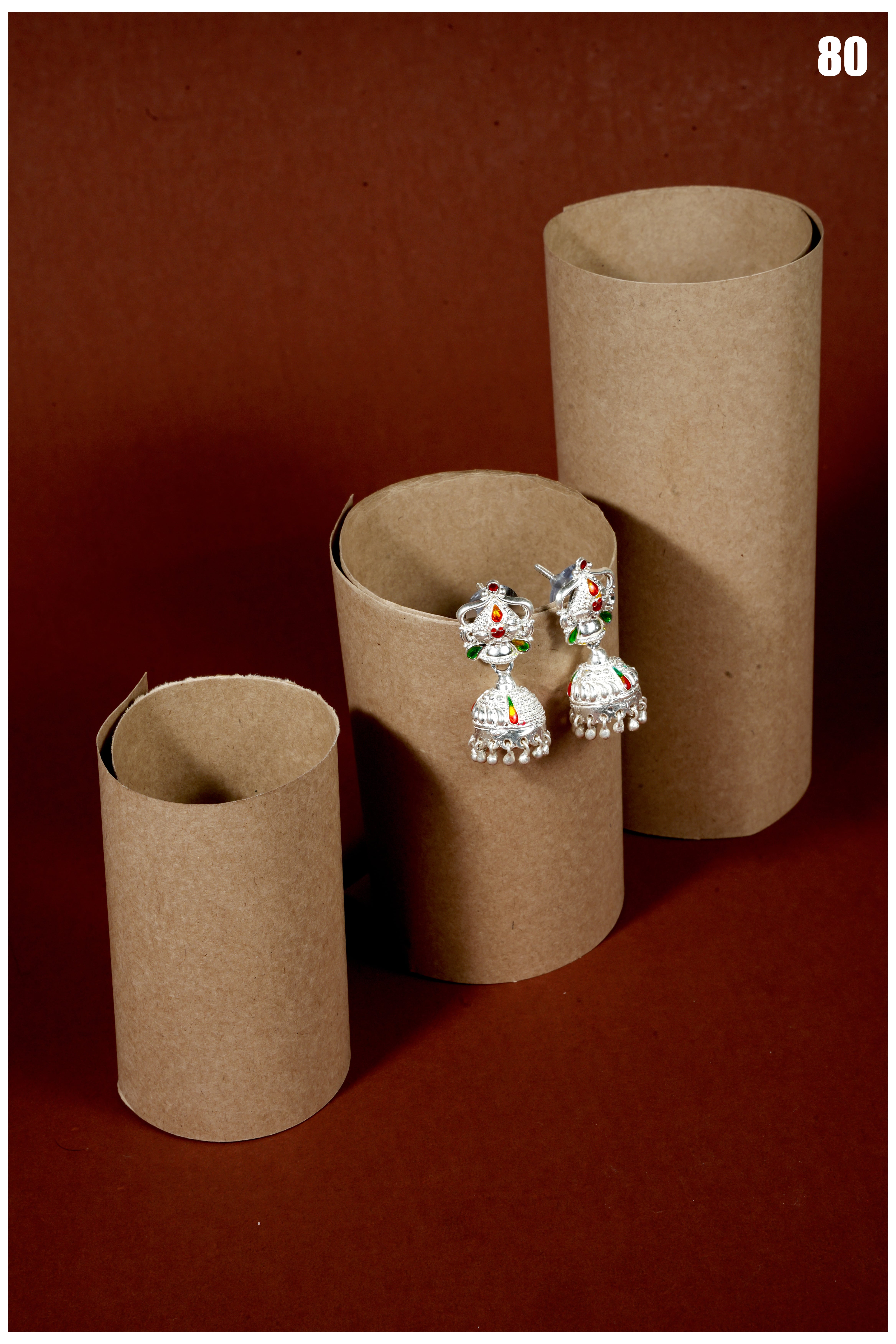 Manish Jewellers Silver Jhumki For Girls & Women