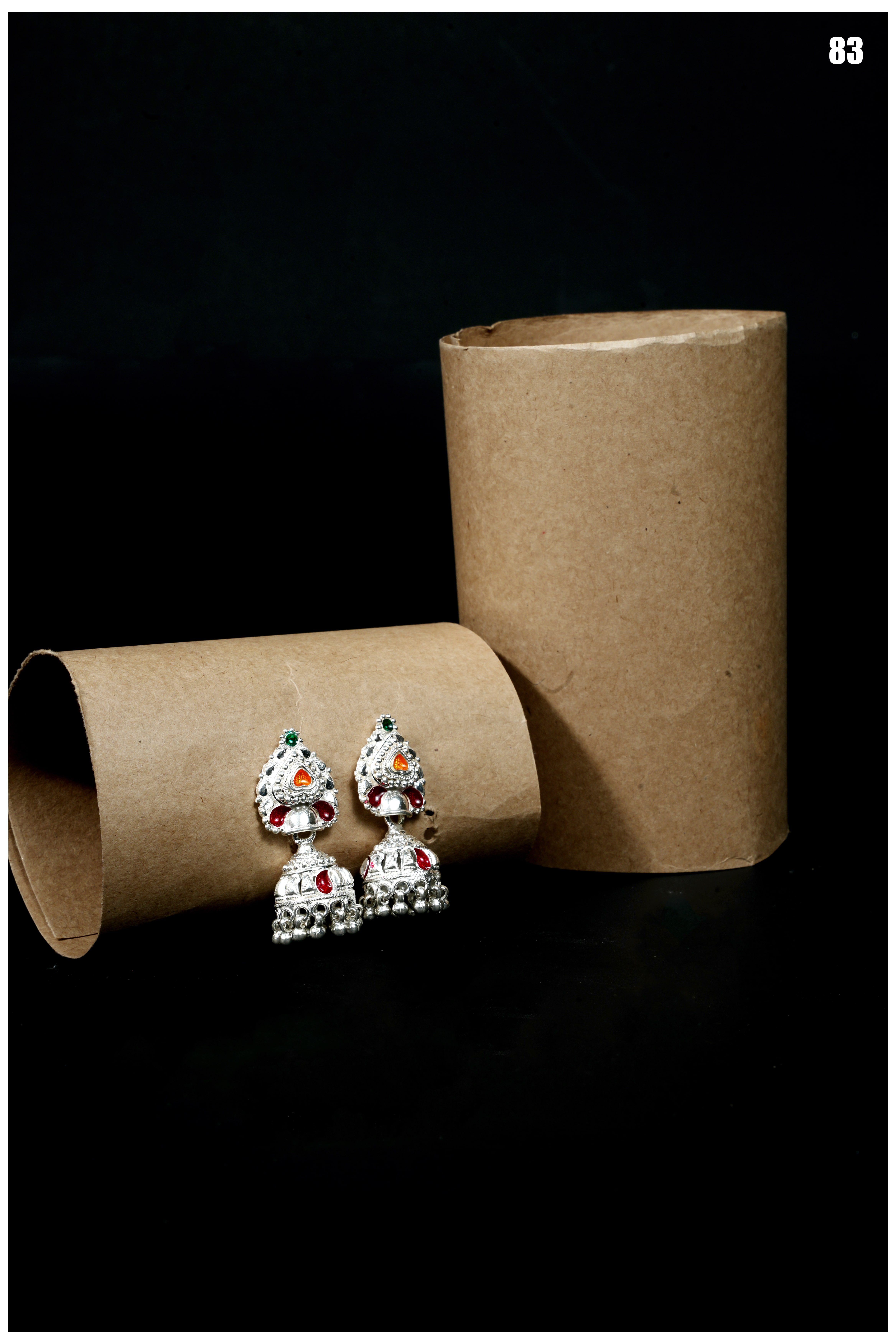 Manish Jewellers Silver Jhumki For Girls & Women