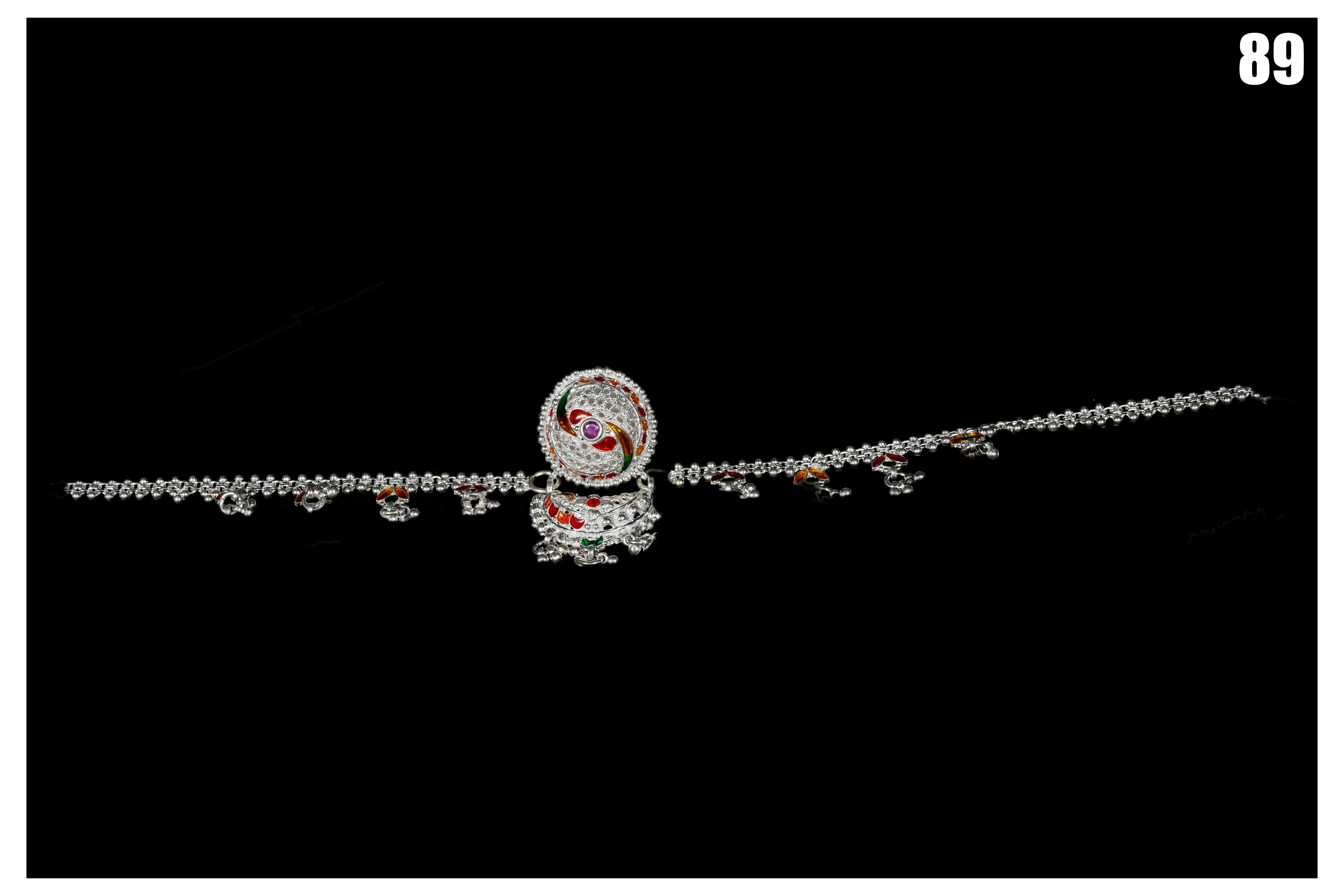 Manish Jewellers Silver Rakhdi/Damini For Girls & Women