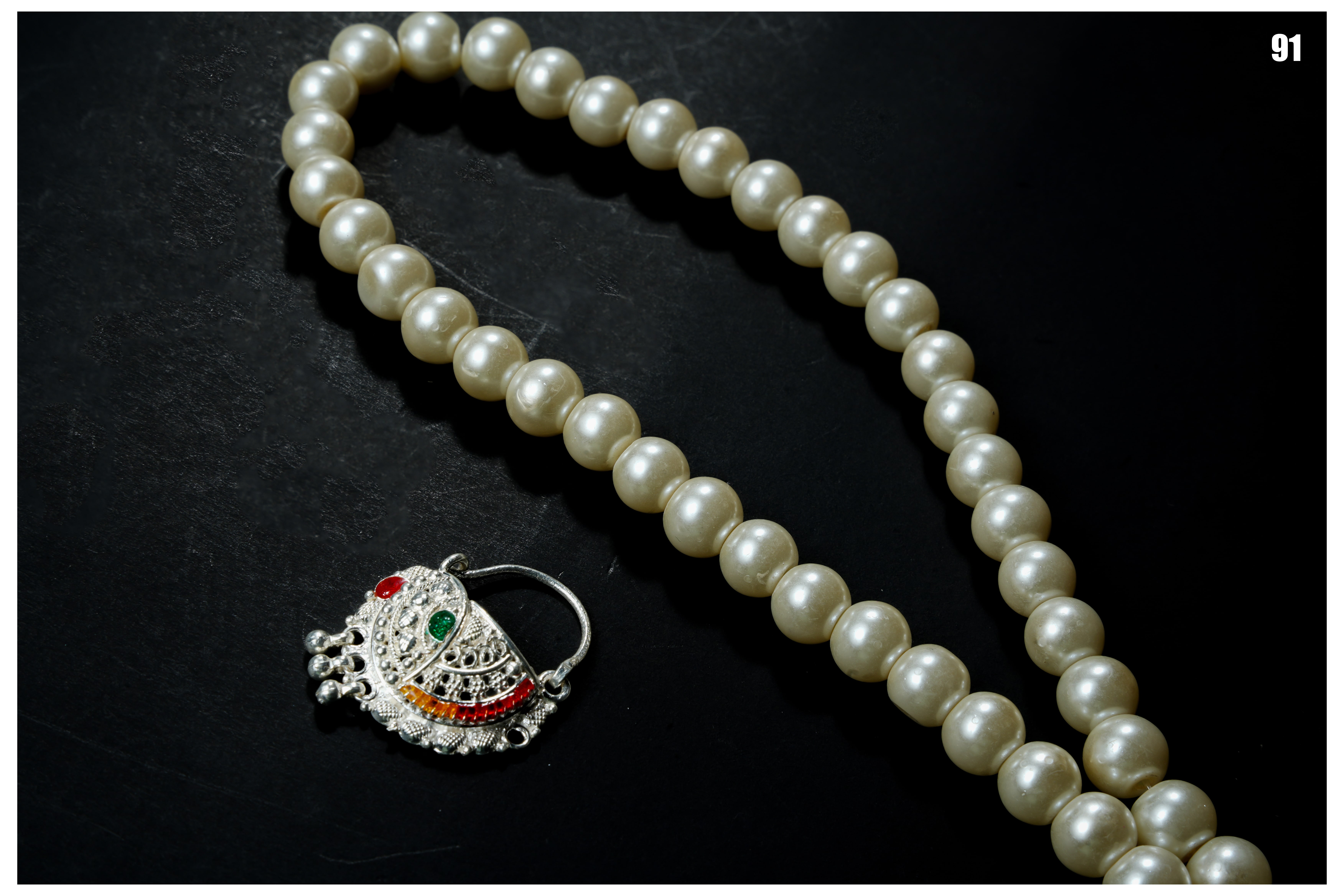 Manish Jewellers Silver Nath For Girls & Women