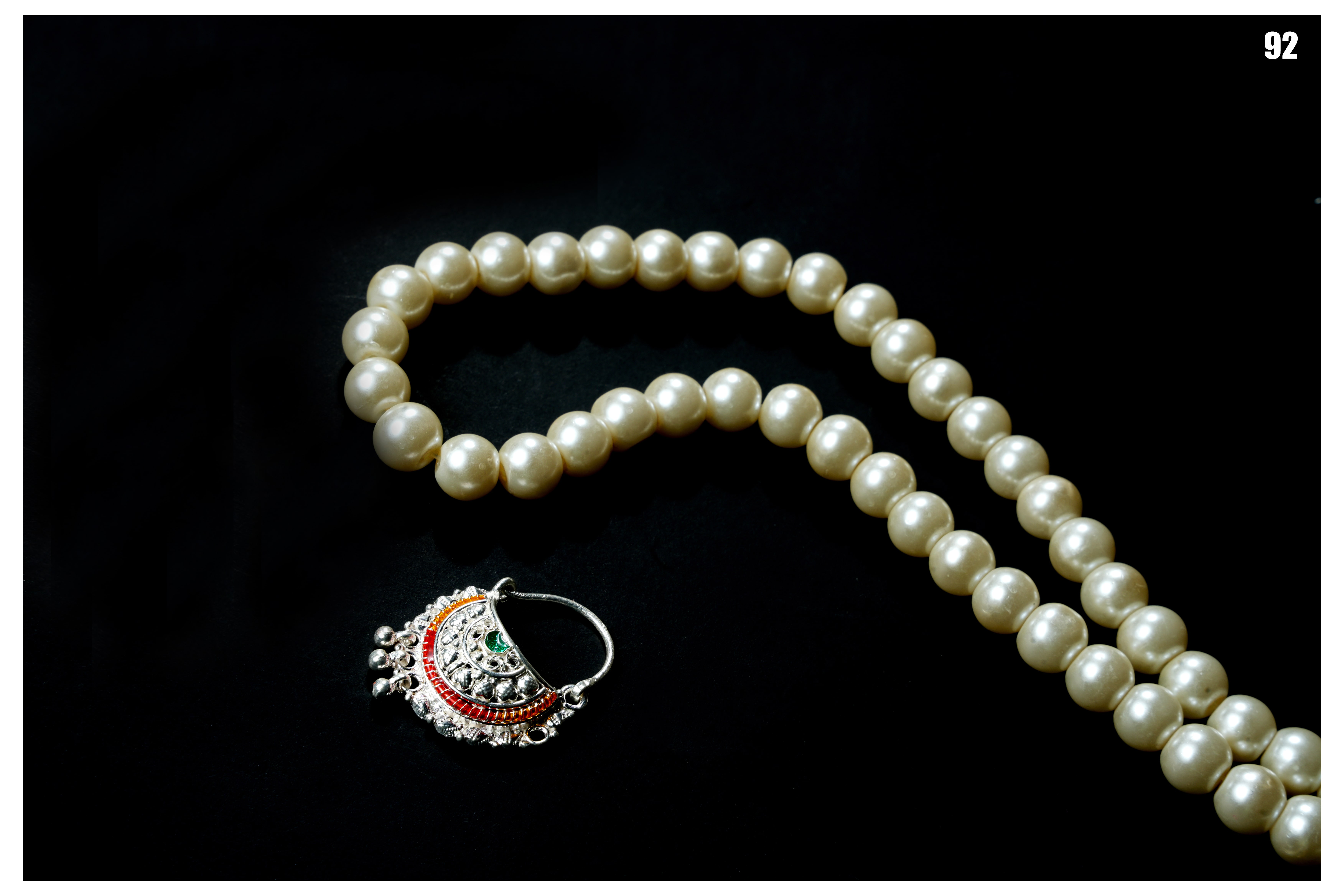 Manish Jewellers Silver Nath For Girls & Women