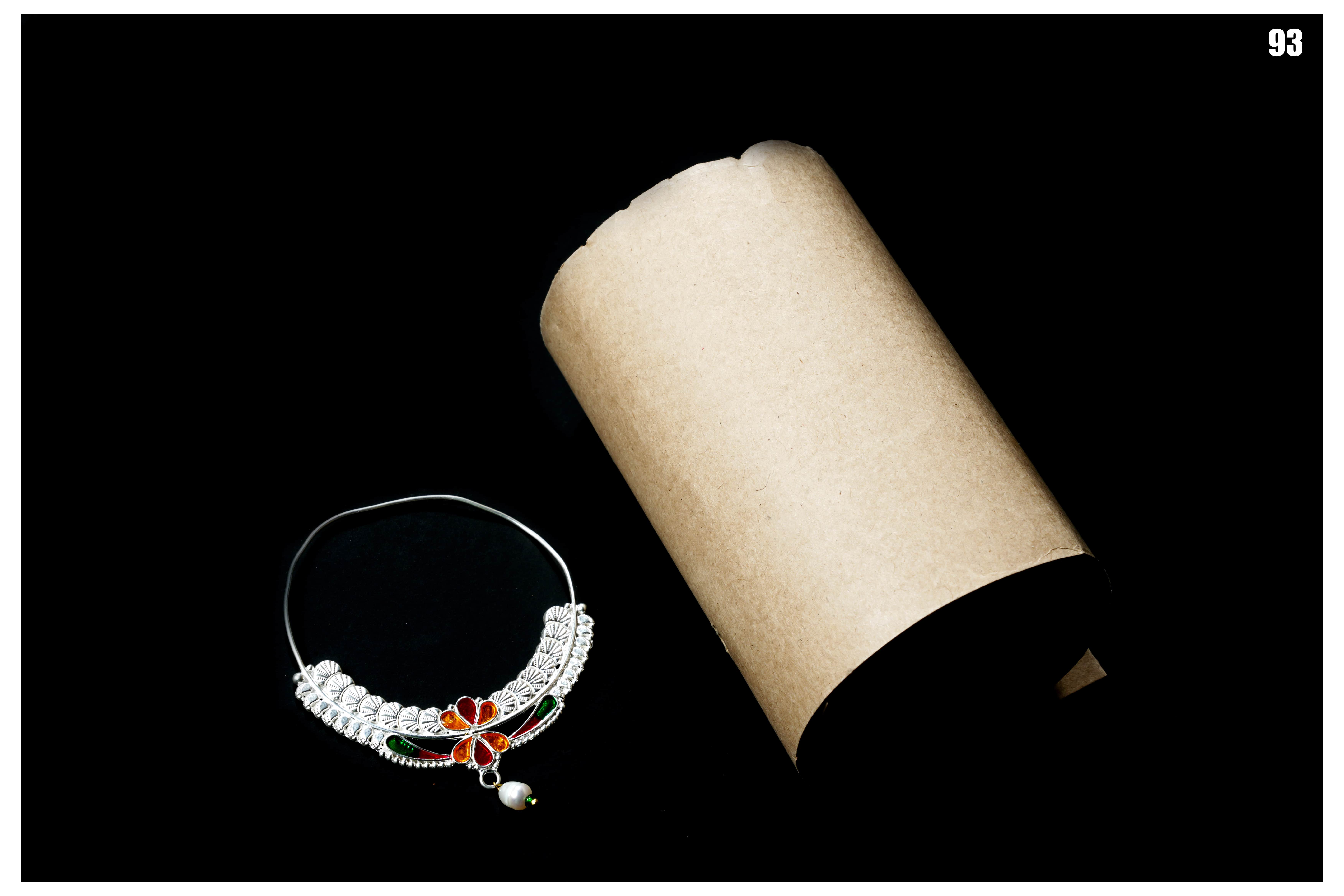 Manish Jewellers Silver Nath For Girls & Women