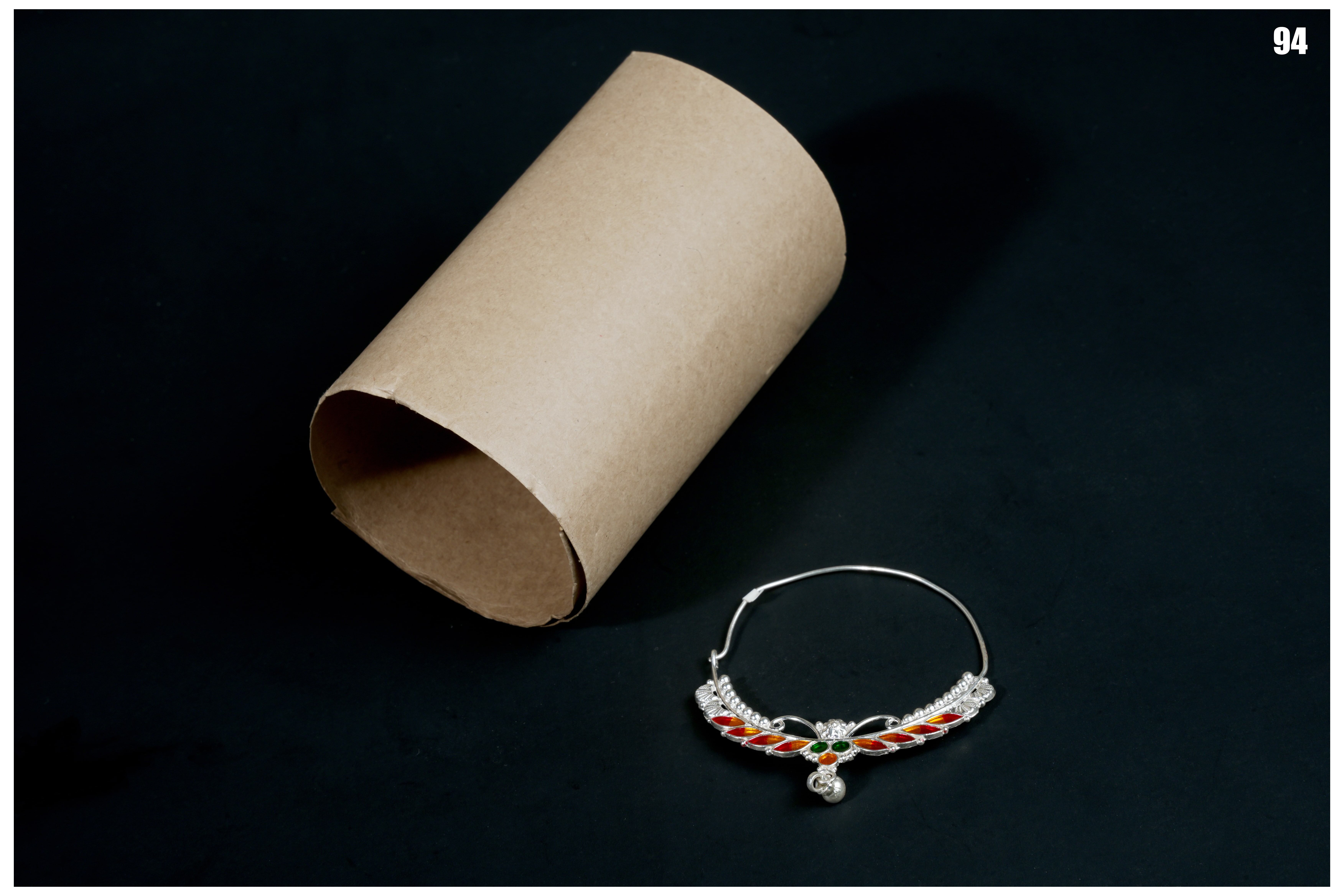 Manish Jewellers Silver Nath For Girls & Women