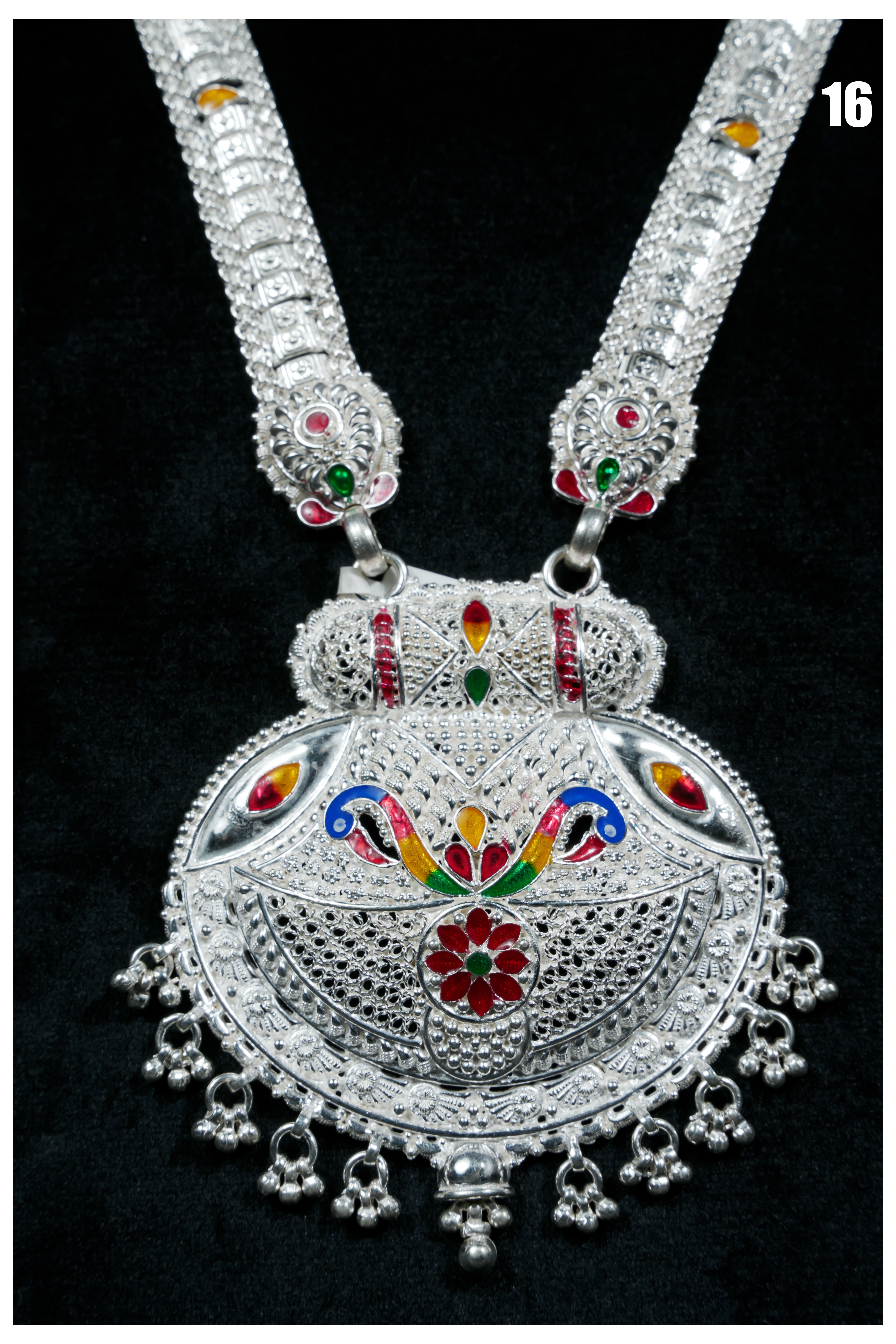 Manish Jewellers Silver Rani Haar For Girls & Women