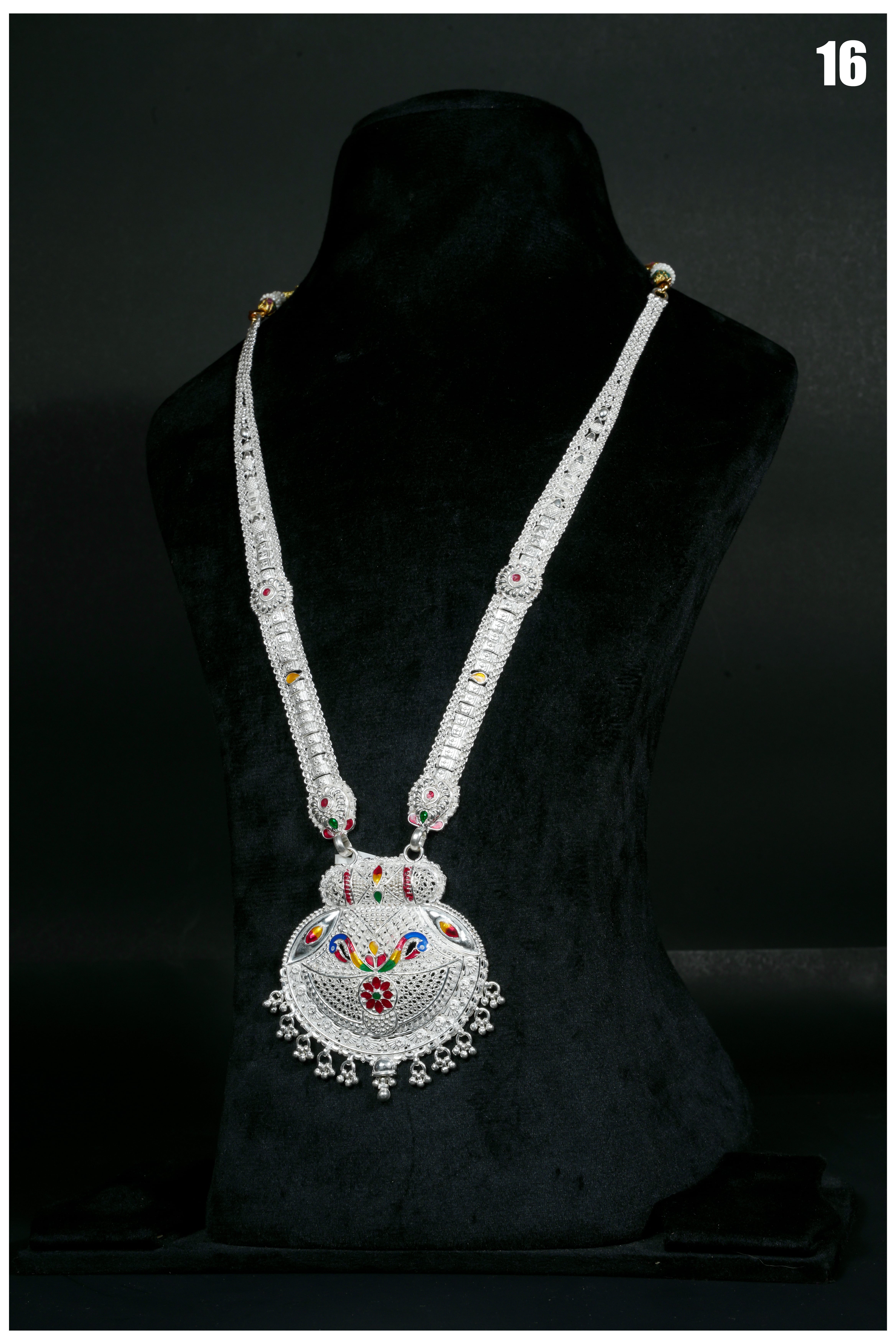 Manish Jewellers Silver Rani Haar For Girls & Women