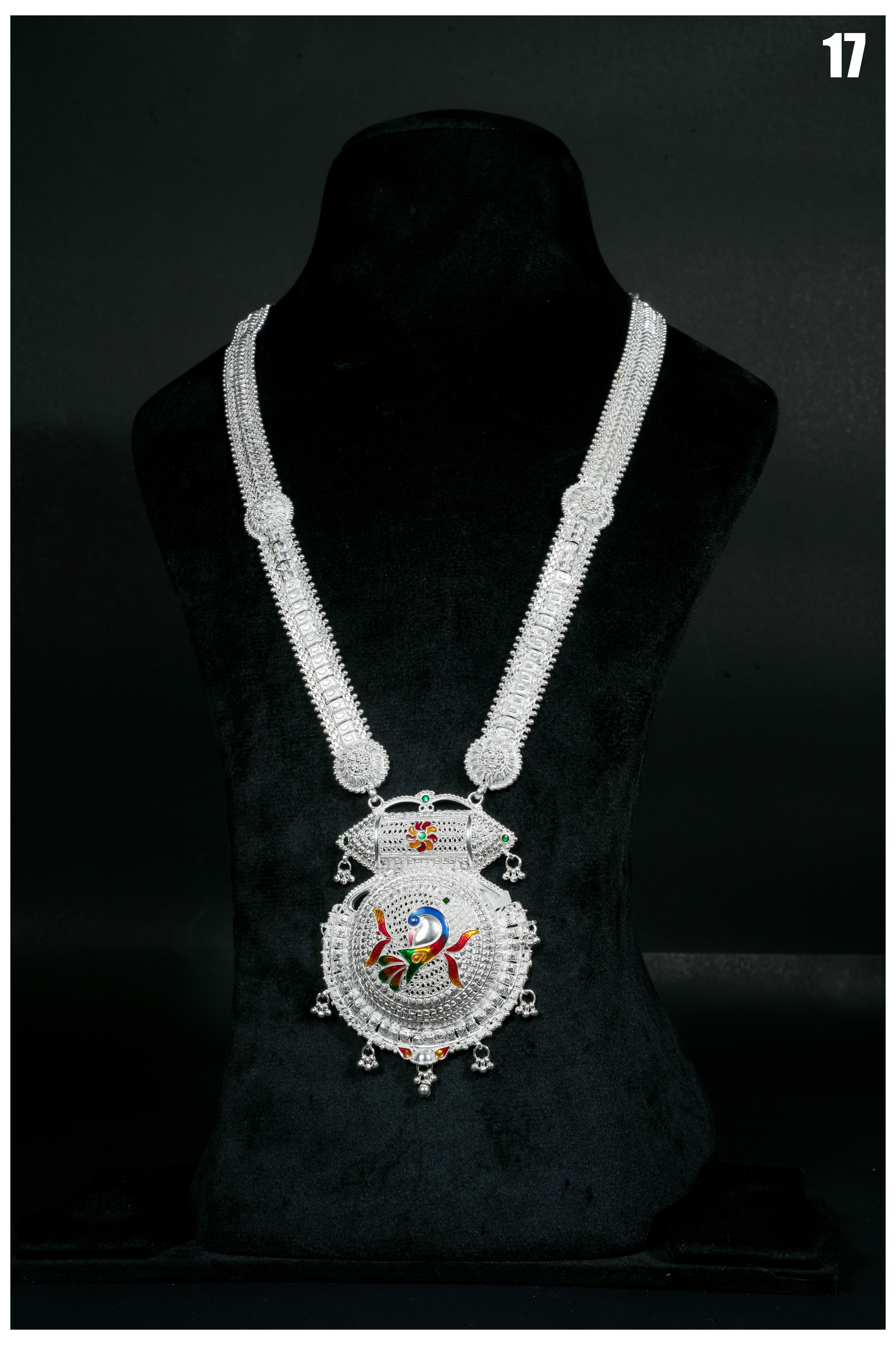 Manish Jewellers Silver Rani Haar For Girls & Women