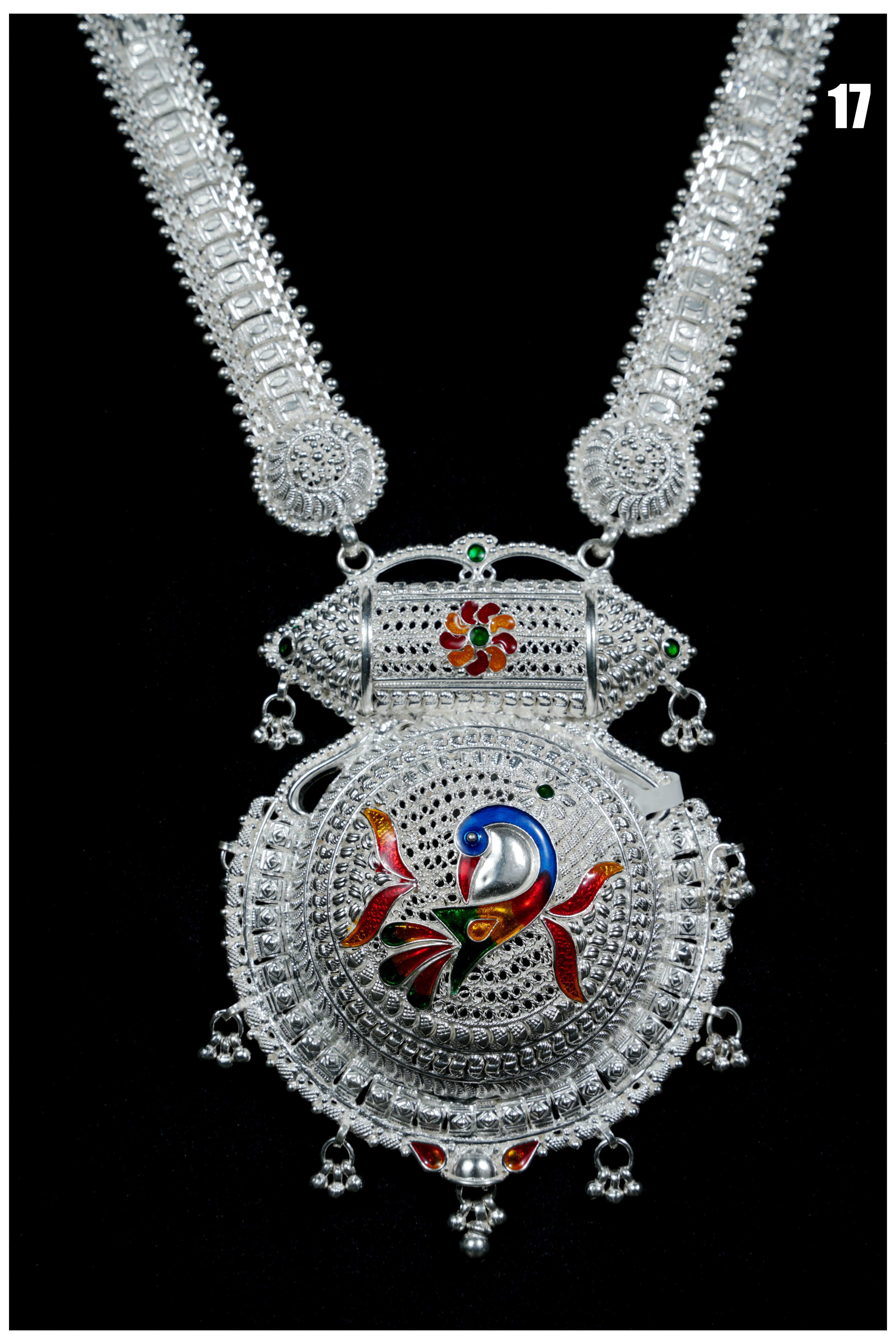 Manish Jewellers Silver Rani Haar For Girls & Women