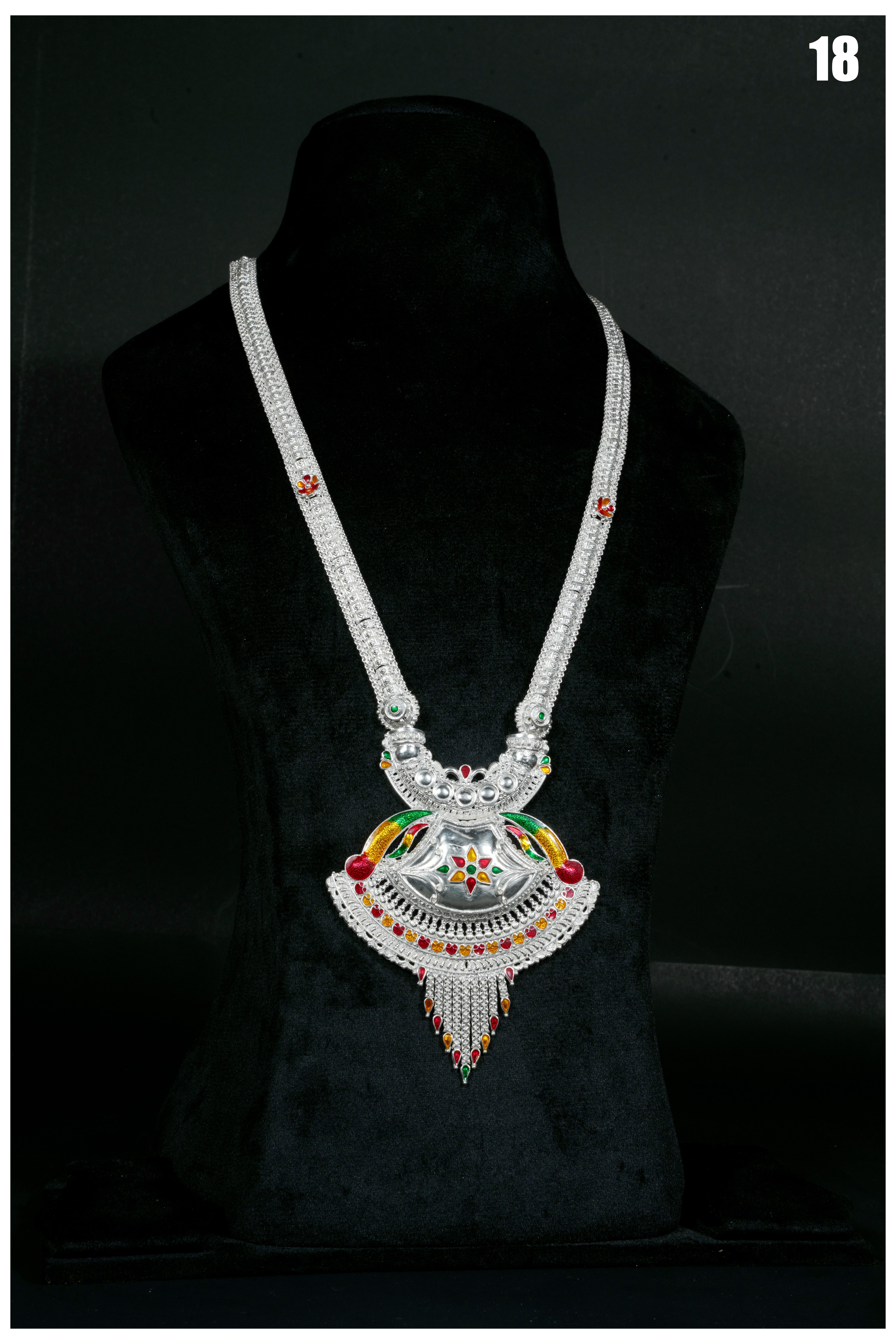 Manish Jewellers Silver Rani Haar For Girls & Women