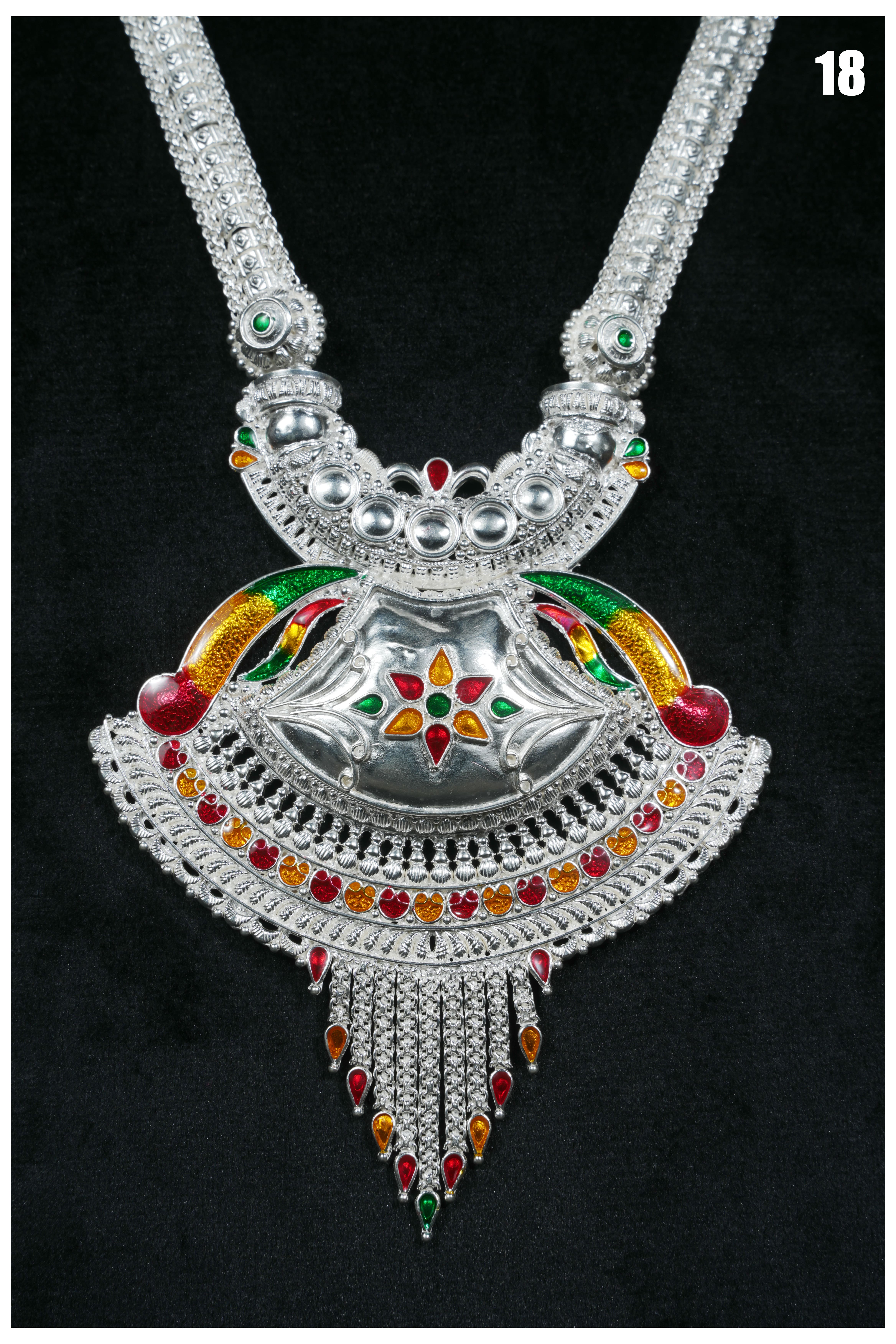 Manish Jewellers Silver Rani Haar For Girls & Women