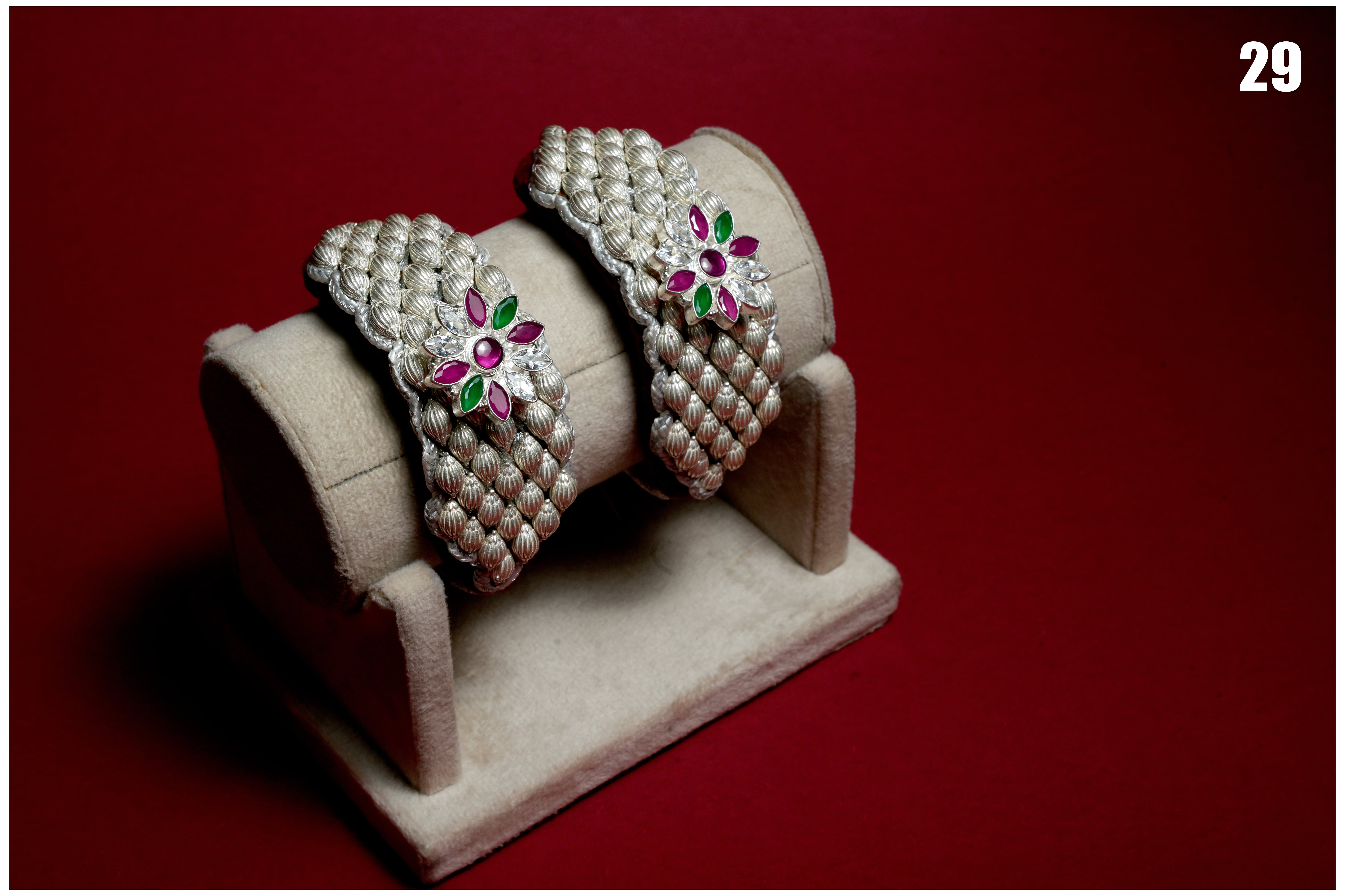 Manish Jewellers Silver Rajputi Pochi For Girls & Women