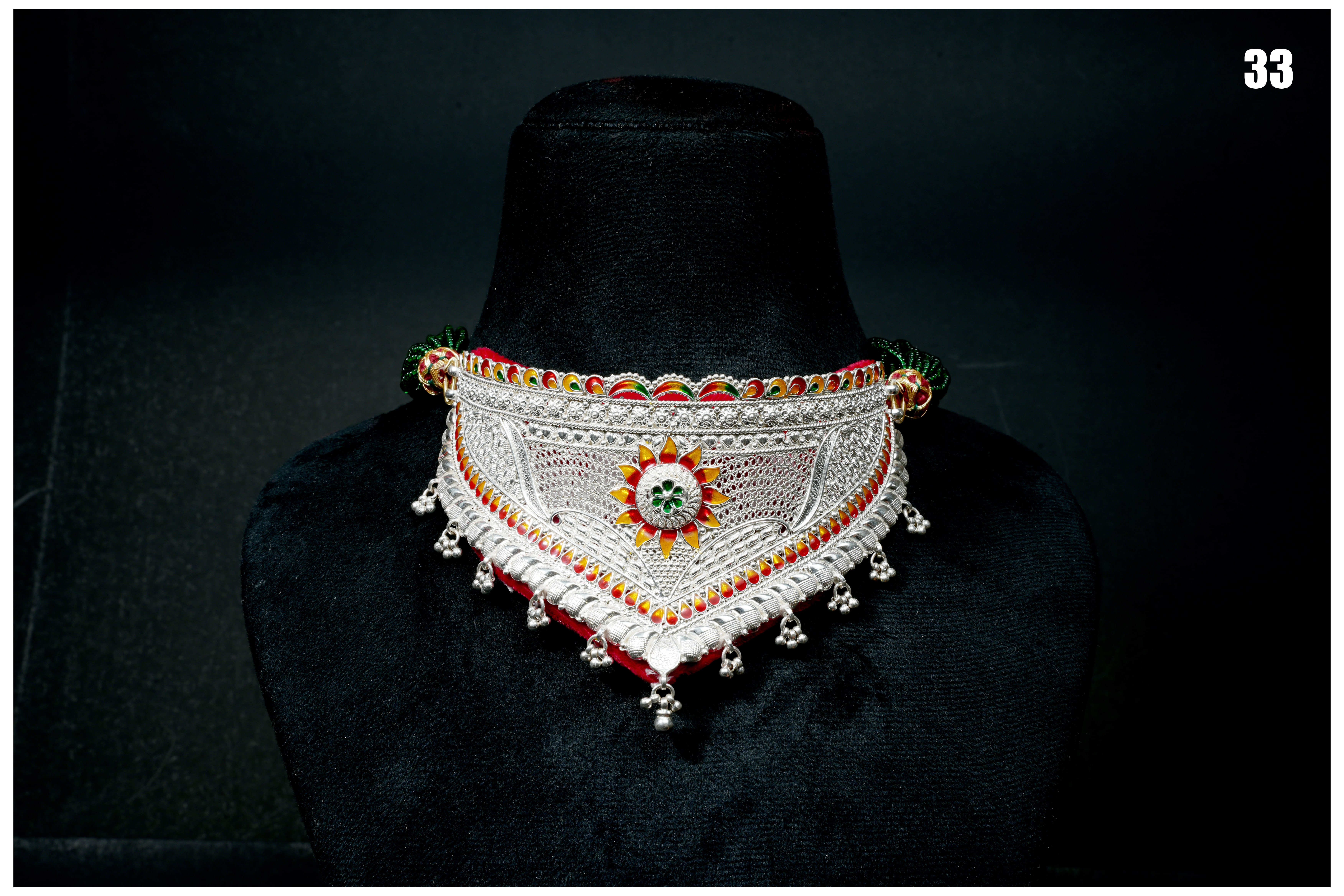 Manish Jewellers Silver Choker Set For Girls & Women