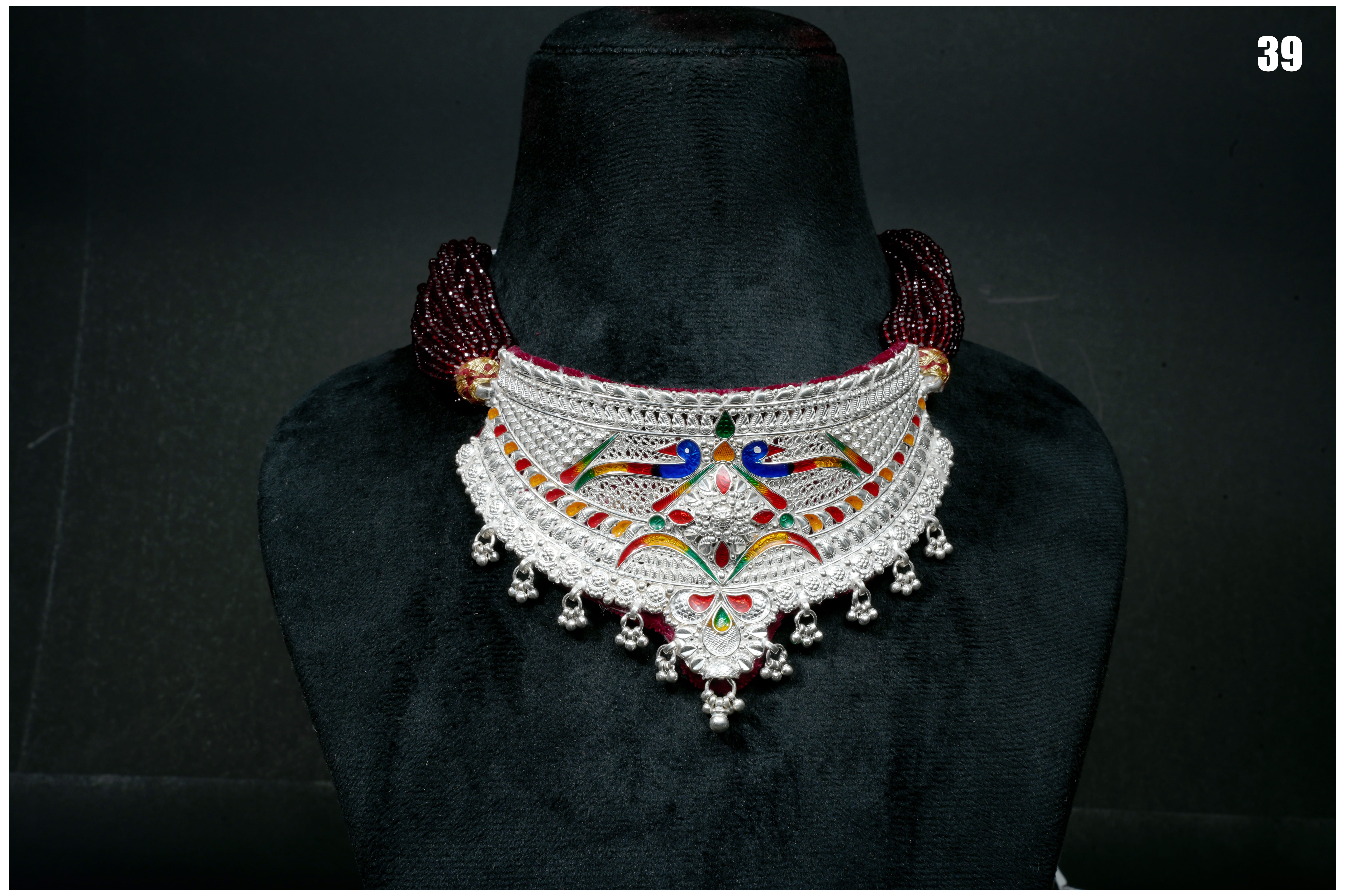 Manish Jewellers Silver Choker Set For Girls & Women